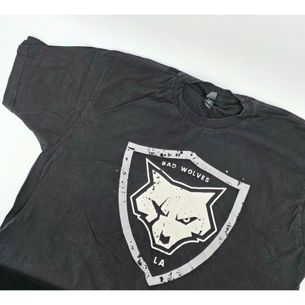 Tultex Bad Wolves T-Shirt LA Band Graphic Size XL Mens Black Goth Rock Music
